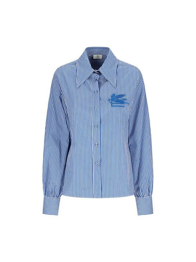 Stripe Regular Fit Long Sleeve Shirt Blue - ETRO - BALAAN 2