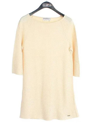 Smith Market Ferragamo Beige Knit Women s Clothing - SALVATORE FERRAGAMO - BALAAN 1