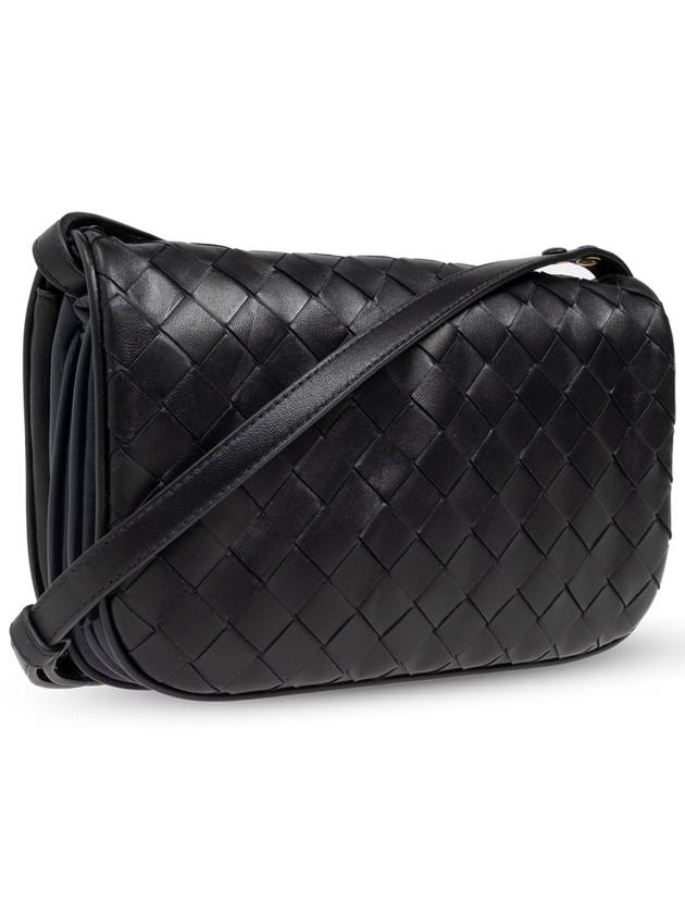 Bottega Veneta Leather Shoulder Bag, Women's, Black - BOTTEGA VENETA - BALAAN 4