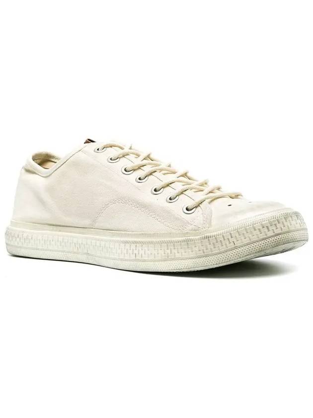 Vintage Canvas Low Top Sneakers White - ACNE STUDIOS - BALAAN 3