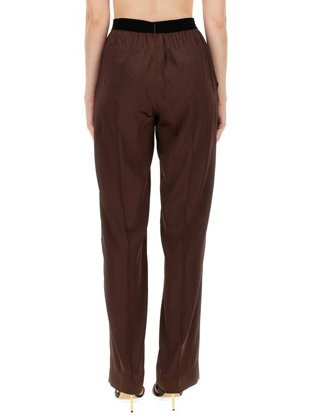 Denim Straight Pants PAW397FAX881KB750 DARK BROWN Brown - TOM FORD - BALAAN 5