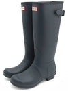 Tall Back Adjustable Wellington Rain Boots Navy - HUNTER - BALAAN 6