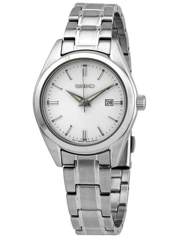 Seiko Essentials Quartz Silver Dial Ladies Watch SUR633 - SEIKO - BALAAN 1