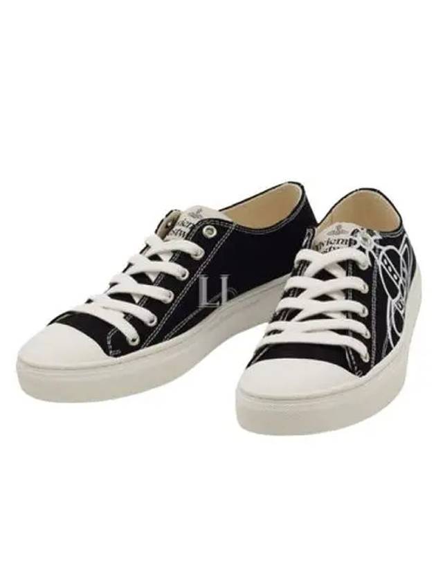 ORB Logo Low Top Sneakers Black - VIVIENNE WESTWOOD - BALAAN 2