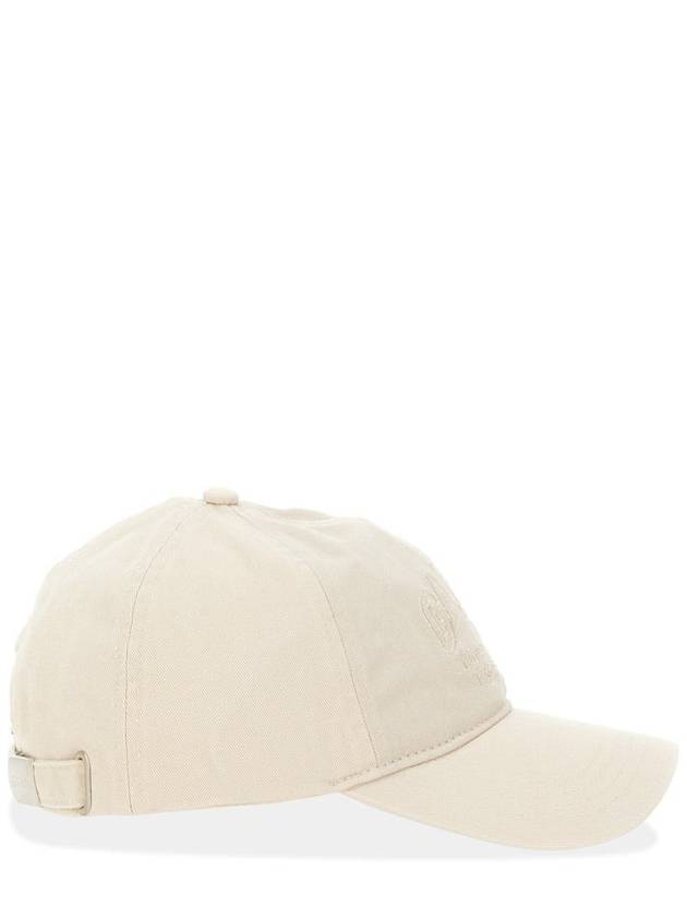 Embroidered Logo Ball Cap Ivory - GANNI - BALAAN 3