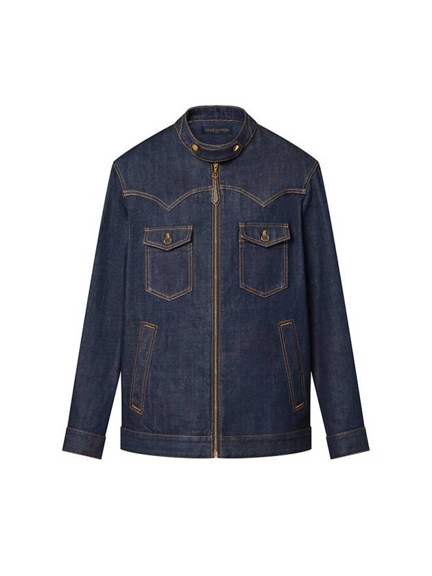 Indigo Blue Denim Jacket Boutique 1ABBOS - LOUIS VUITTON - BALAAN 1