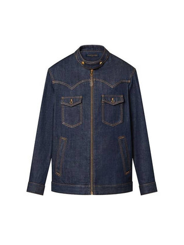 Indigo Blue Denim Jacket Boutique 1ABBOS - LOUIS VUITTON - BALAAN 1