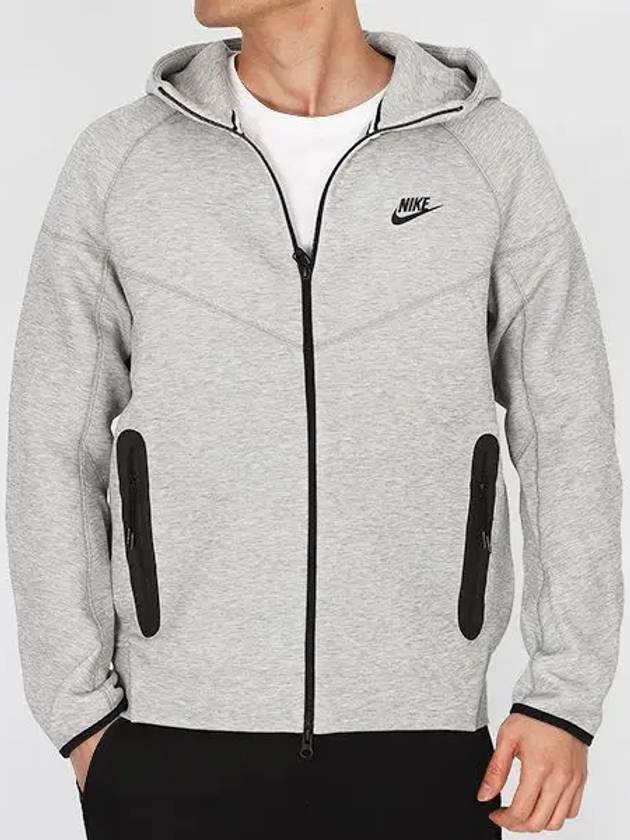 Sportswear Tech Fleece Zip-Up Hoodie Grey Heather - NIKE - BALAAN 2