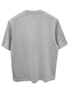 Small Heart Logo Boxy Fit Short Sleeve T-shirt Grey - AMI - BALAAN 4