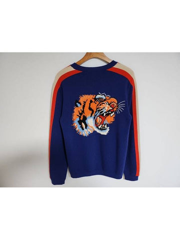 M Tiger Wool Men s Knit 496686 X9I82 - GUCCI - BALAAN 1