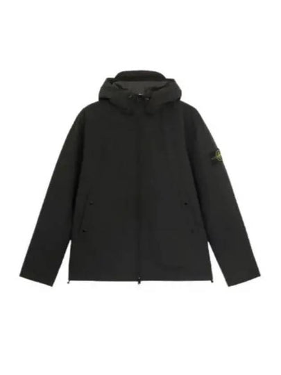 Compass Badge Hooded Jacket Black - STONE ISLAND - BALAAN 2