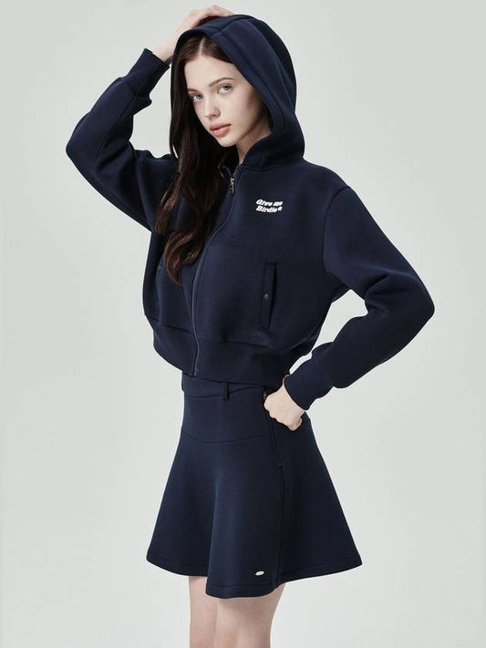 Give Me Buddy Cozy Hooded Zip Up Navy - GOXO - BALAAN 1