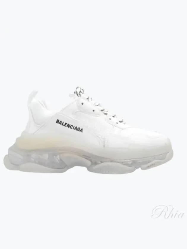 Triple S Clear Sole Low Top Sneakers White - BALENCIAGA - BALAAN 2