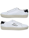 Court Classic Embroidered Low Top Sneakers White - SAINT LAURENT - BALAAN 2