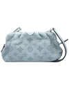 Women s Louis Vuitton M80094 Blue Mahina Leather Scalar Mini Pouch Cross Bag gt Clutch Gangbuk used luxury goods - LOUIS VUITTON - BALAAN 2