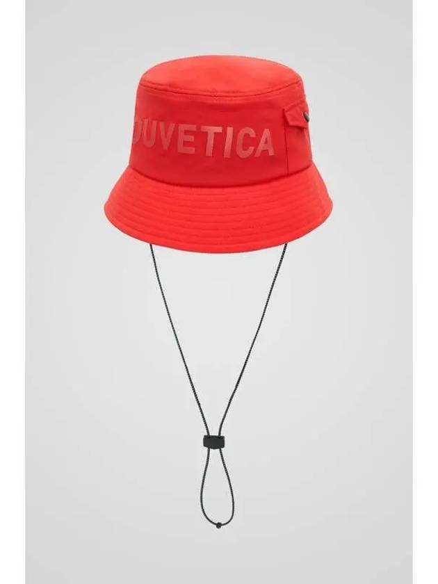 Nasde dark red unisex bucket hat - DUVETICA - BALAAN 1