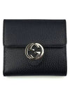 GG Interlocking Half Wallet Black - GUCCI - BALAAN 2