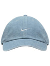 Club Unstructured Denim Ball Cap Blue - NIKE - BALAAN 1