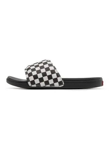 La Costa Slide On Checkerboard True White Black VN0A5HF527I1 - VANS - BALAAN 1