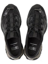 XT4 Logo Print Lace Up Low Top Sneakers Black - MAISON MARGIELA - BALAAN 3