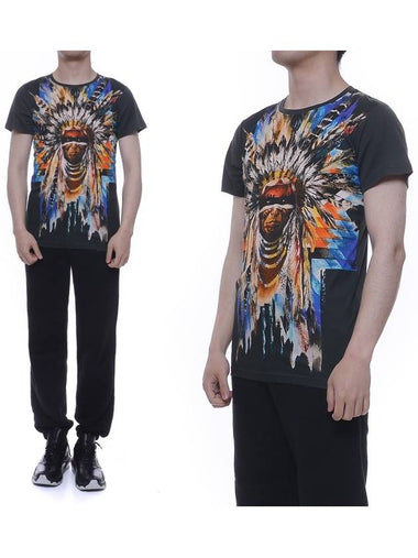 Men's Short Sleeve T-Shirt S5HJ601I408_176 - BALMAIN - BALAAN 1