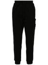 Cotton Fleece Cargo Truck Pants Black - STONE ISLAND - BALAAN 2