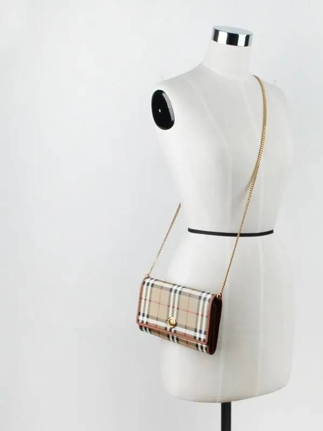 Vintage Check Chain Mini Cross Bag Archive Beige - BURBERRY - BALAAN 6