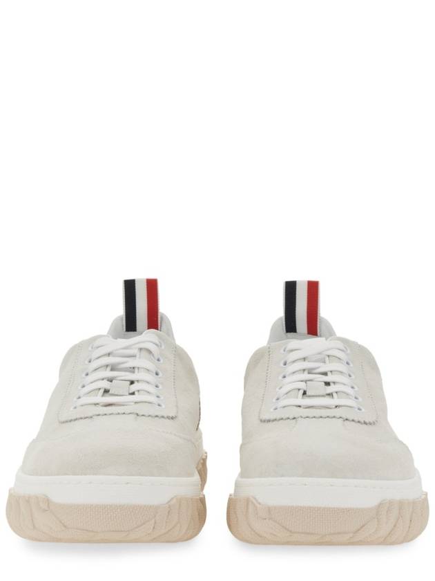 Calf Suede Cable Knit Sole Field Shoes White - THOM BROWNE - BALAAN 4