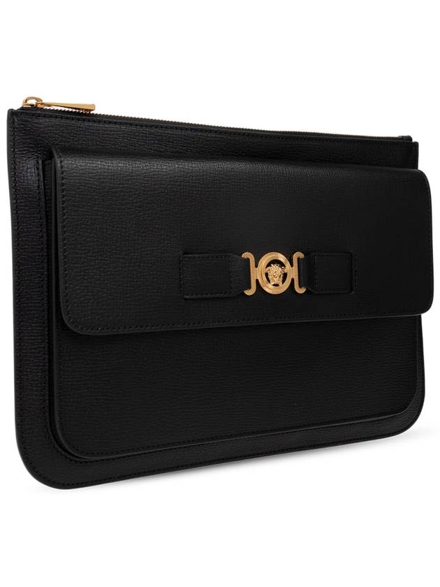 Medusa plaque leather clutch 10158171A10544 - VERSACE - BALAAN 5