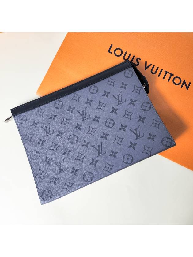 Monogram Eclipse Reverse Pochette Voyage MM Pouch Bag Grey - LOUIS VUITTON - BALAAN 11