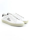 Court Classic SL06 Black Tab Low Top Sneakers White - SAINT LAURENT - BALAAN 5