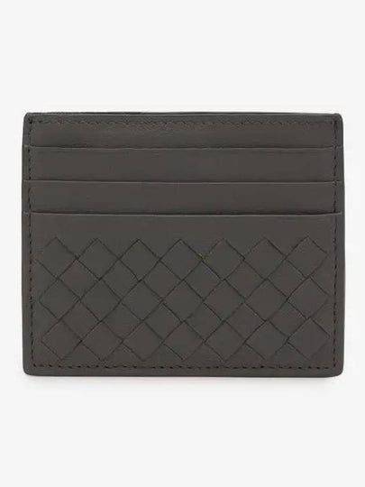 Intrecciato Weaving Card Wallet Grey - BOTTEGA VENETA - BALAAN 2