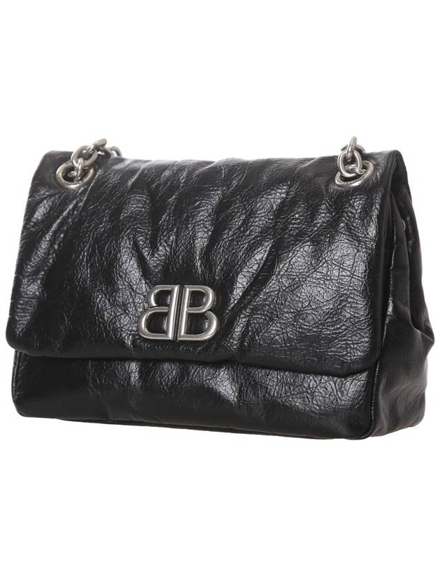 Monaco Mini Shoulder Bag Black - BALENCIAGA - BALAAN 4