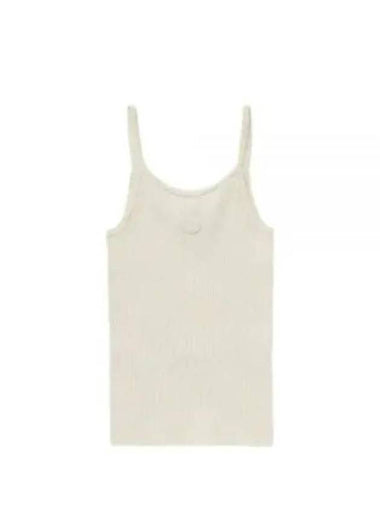 Sleeveless T Shirt TO008S410SC Free Cream - SPORTY & RICH - BALAAN 1