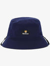 Cotton Reversible Bucket Hat Navy - BARBOUR - BALAAN 2