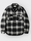 Ombre check quilted shirt jacket black - INDUST - BALAAN 5