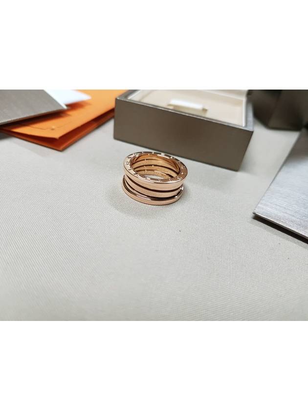 B Zero One 3 Ring Tier Band No 55 Pink Gold - BVLGARI - BALAAN 4