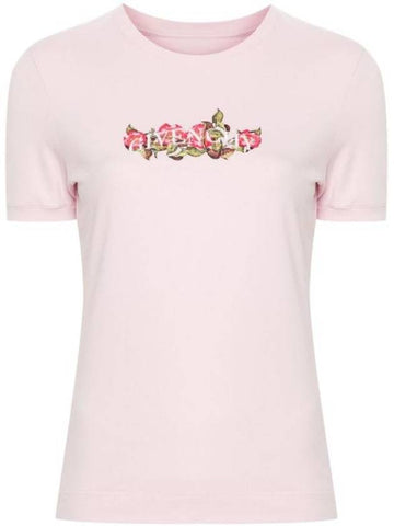 short sleeve t shirt BW70BF3YP5 681 PINK - GIVENCHY - BALAAN 1