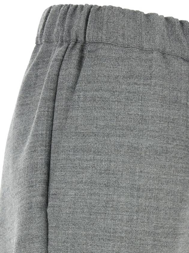 'Buddy' Grey Pants With Tapered Leg In Virgin Wool Woman - SEMI COUTURE - BALAAN 3