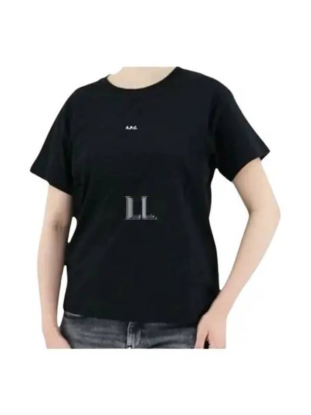 Women's Jade Logo Short Sleeve T-Shirt Black - A.P.C. - BALAAN 2