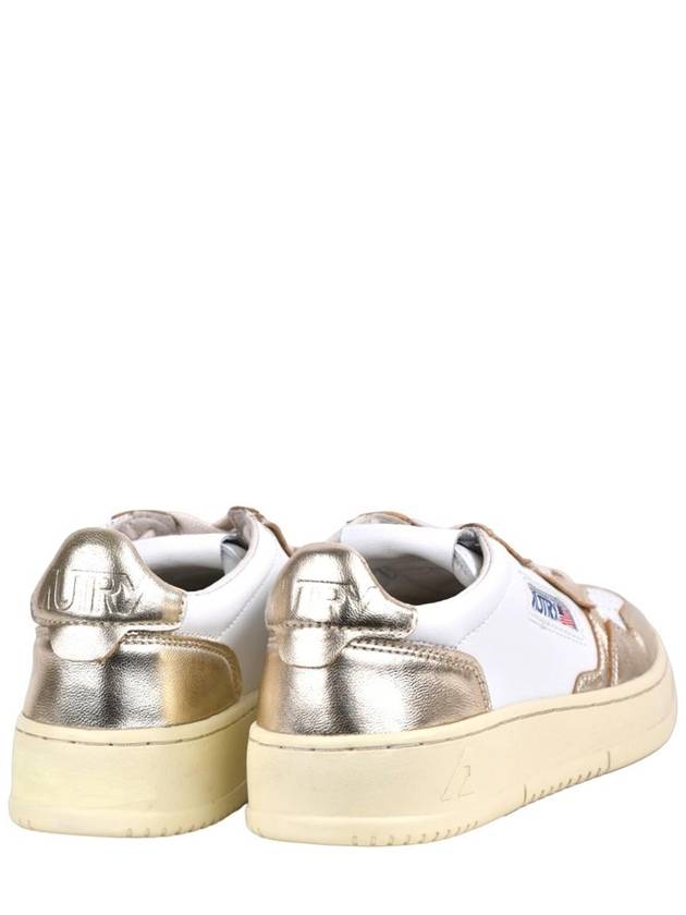 Women's Medalist Bi-Color Low-Top Sneakers Silver - AUTRY - BALAAN 3