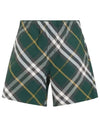 Check Twill Swim Shorts Green - BURBERRY - BALAAN 2