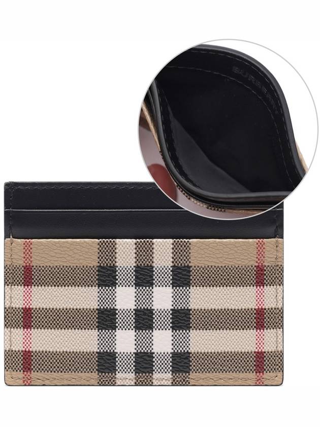 Vintage Check Card Wallet Beige - BURBERRY - BALAAN 2