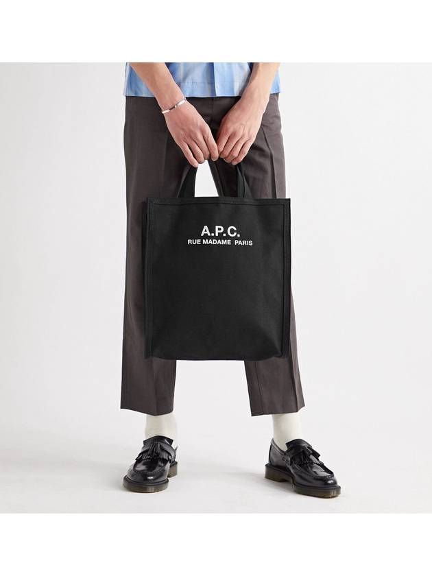 Recovery Logo Printing Cotton Tote Bag Black - A.P.C. - BALAAN 4