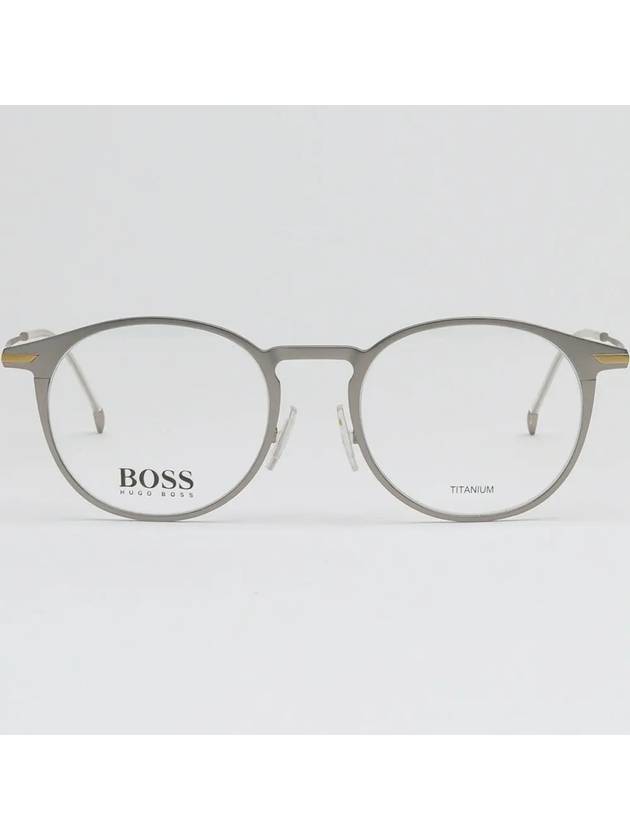 Hugo Boss Glasses Frame BOSS1252 R81 Round Titanium Light Glasses - HUGO BOSS - BALAAN 3