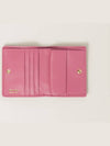 Matelasse Leather Half Wallet Begonia Pink - MIU MIU - BALAAN 3