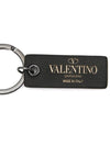 V Logo Signature Key Ring Silver Brown - VALENTINO - BALAAN 7