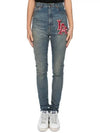 LA patch logo high waist sneaky jeans 527442 - GUCCI - BALAAN 2