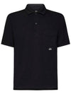 Pocket Polo Shirt Black - CP COMPANY - BALAAN 2