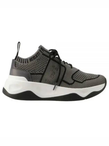 Shadow Calfskin Low Top Sneakers Grey - BERLUTI - BALAAN 1